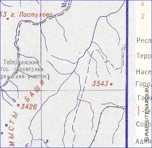 Administrativa mapa de Abecasia