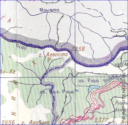 Administrativa mapa de Abecasia