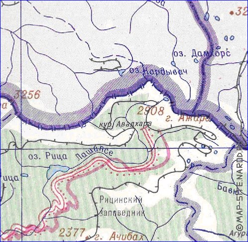 Administrativa mapa de Abecasia