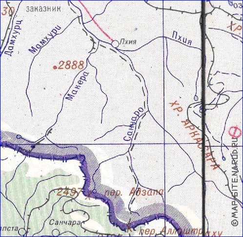 Administrativa mapa de Abecasia