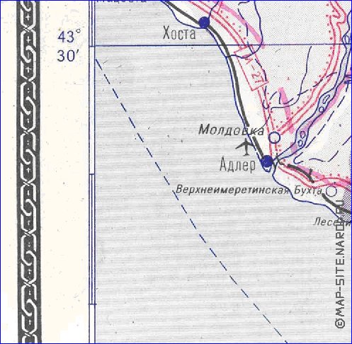 Administratives carte de Abkhazie