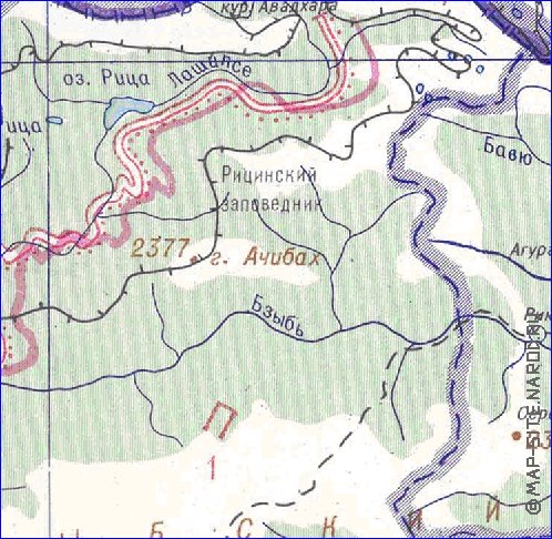 Administrativa mapa de Abecasia