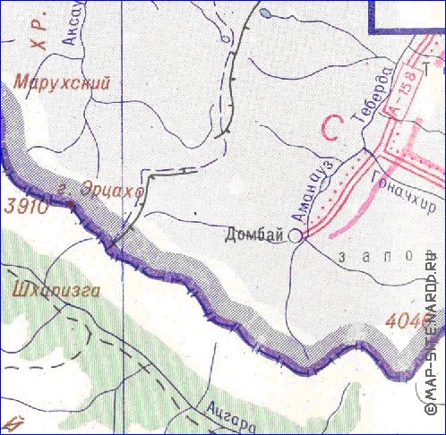 Administratives carte de Abkhazie