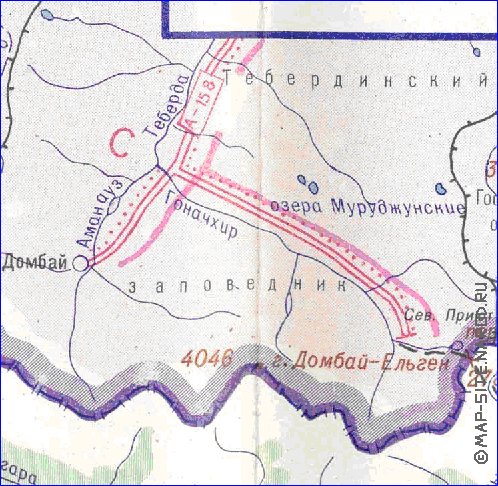 Administrativa mapa de Abecasia