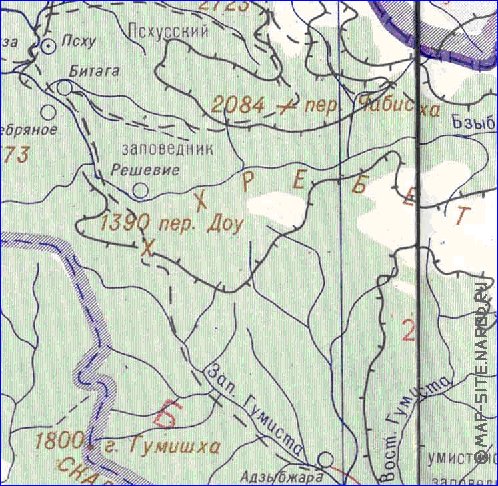 Administrativa mapa de Abecasia