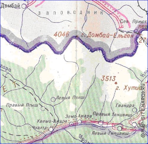 Administrativa mapa de Abecasia