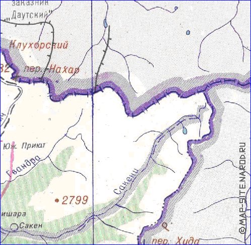 Administrativa mapa de Abecasia