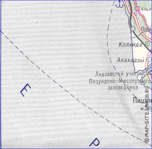 Administrativa mapa de Abecasia