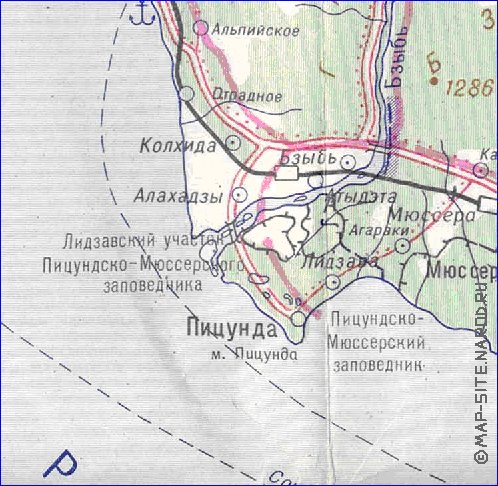 Administratives carte de Abkhazie