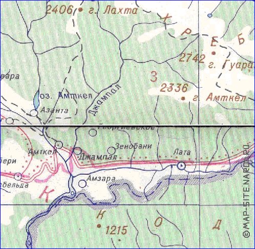 Administrativa mapa de Abecasia