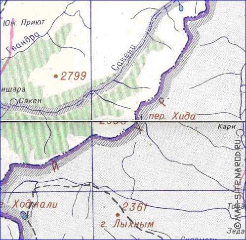 Administrativa mapa de Abecasia