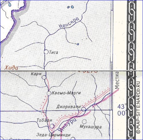 Administratives carte de Abkhazie