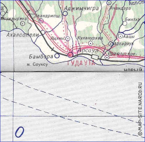 Administrativa mapa de Abecasia