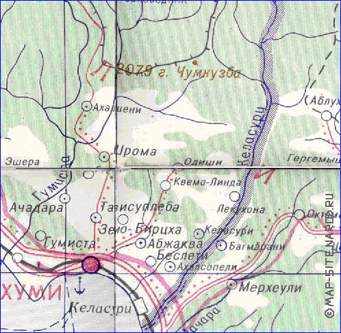 Administratives carte de Abkhazie