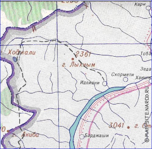 Administrativa mapa de Abecasia