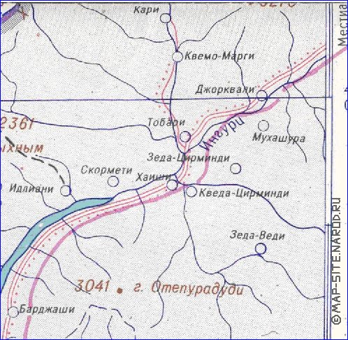 Administrativa mapa de Abecasia