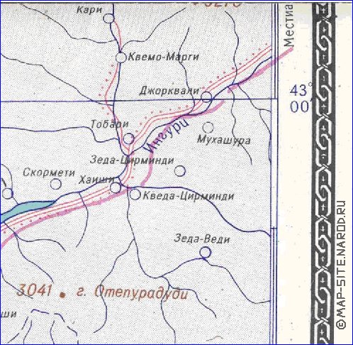 Administratives carte de Abkhazie