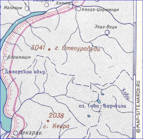 Administrativa mapa de Abecasia