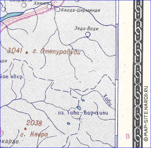 Administrativa mapa de Abecasia