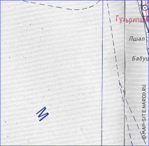 Administrativa mapa de Abecasia