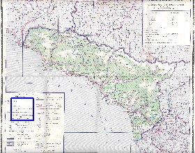 Administrativa mapa de Abecasia