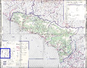 Administrativa mapa de Abecasia