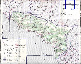 Administratives carte de Abkhazie