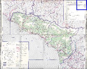 Administratives carte de Abkhazie