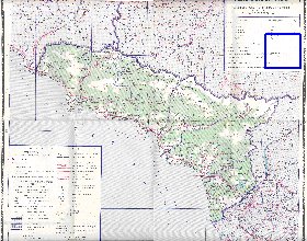 Administratives carte de Abkhazie