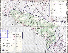 Administrativa mapa de Abecasia