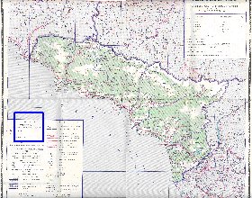 Administrativa mapa de Abecasia