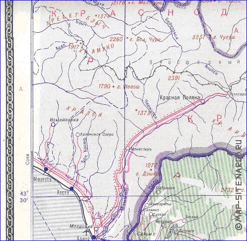 Administrativa mapa de Abecasia