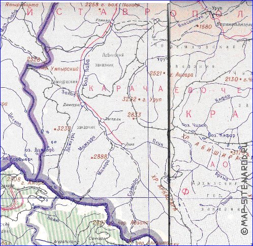 Administrativa mapa de Abecasia