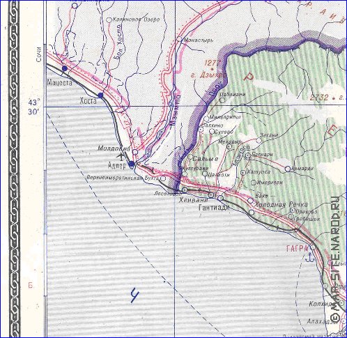 Administrativa mapa de Abecasia