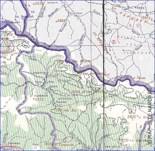 Administrativa mapa de Abecasia