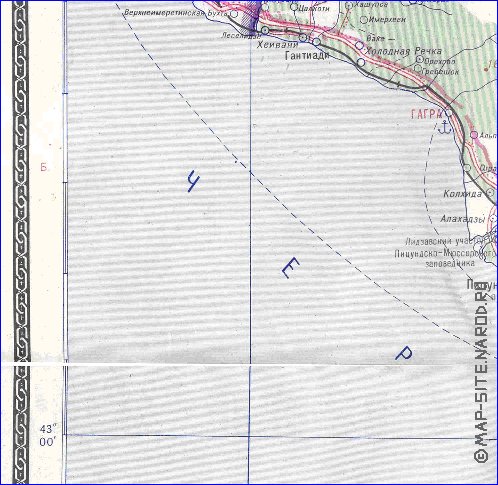 Administrativa mapa de Abecasia