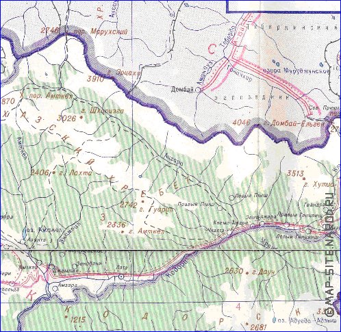 Administrativa mapa de Abecasia