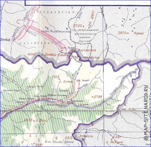 Administrativa mapa de Abecasia