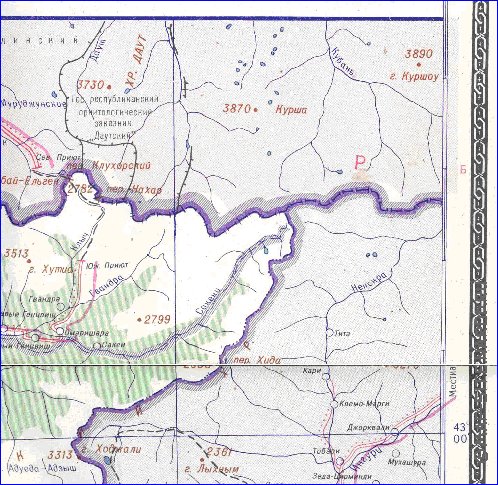 Administrativa mapa de Abecasia