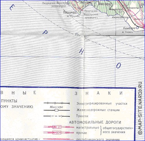 Administrativa mapa de Abecasia