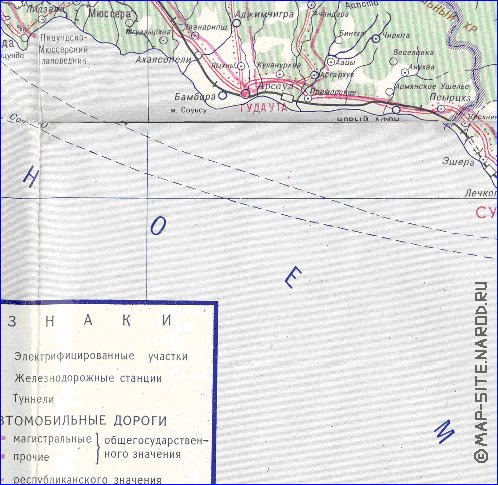 Administrativa mapa de Abecasia