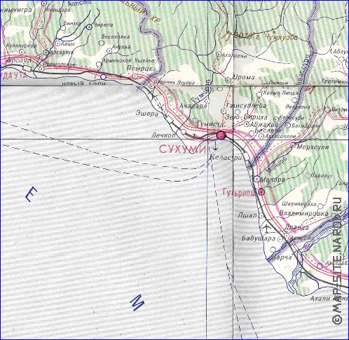 Administrativa mapa de Abecasia