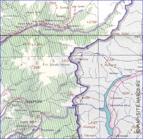 Administrativa mapa de Abecasia