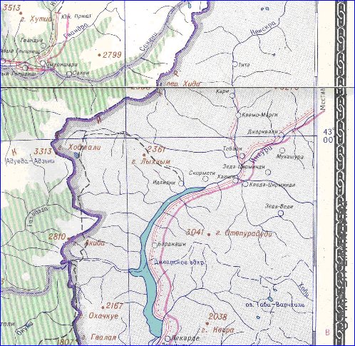 Administrativa mapa de Abecasia