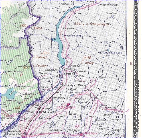 Administrativa mapa de Abecasia