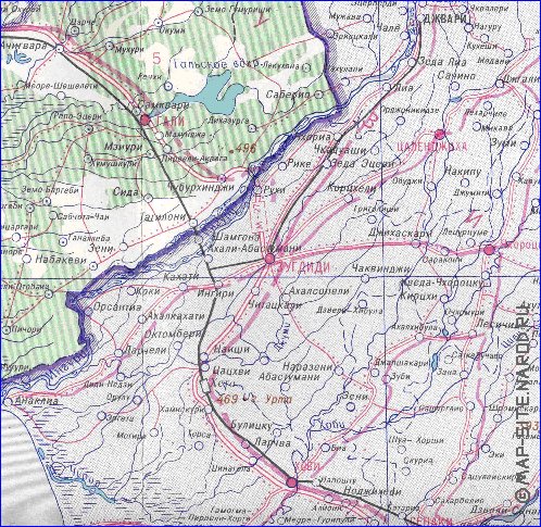 Administrativa mapa de Abecasia