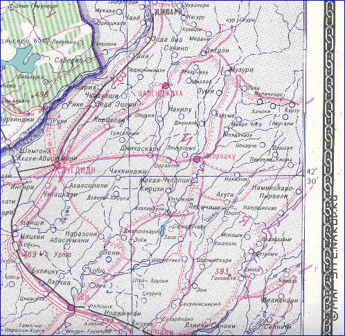 Administrativa mapa de Abecasia