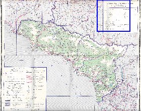 Administratives carte de Abkhazie