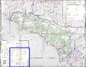 Administratives carte de Abkhazie