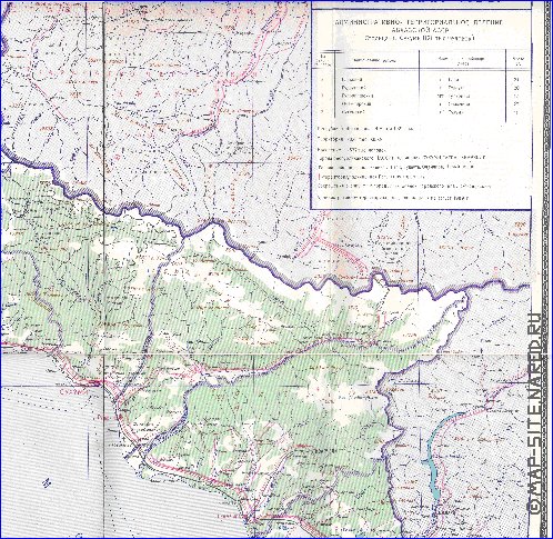 Administrativa mapa de Abecasia